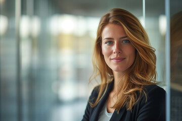 Obraz premium portrait of a handsome young business woman