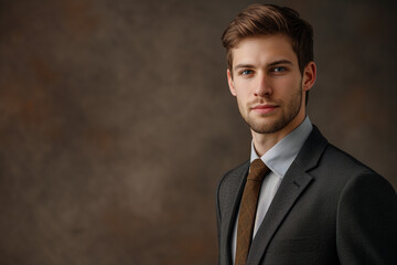 portrait of a handsome young businessman