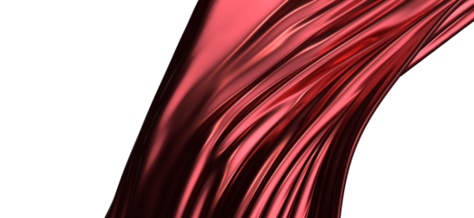 Flowing red cloth background, 3d rendering.