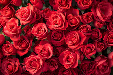 A beautiful arrangement of red roses , perfect for expressing love on Valentine's Day or any romantic occasion