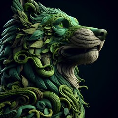 Enchanting canine embodying the Brazilian Curupira folklore, a mythical creature with vibrant fur, supernatural agility, and mischievous charm. A fusion of biological marvels and cultural mystique, th