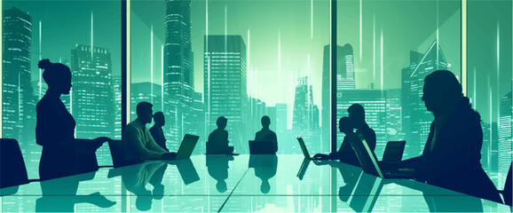 Strategy. Teamwork. Growth. Business vector illustration.
