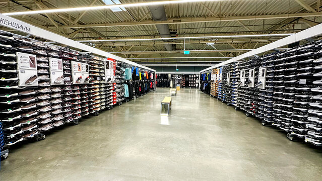 Moscow, Russia, January 28, 2024: DESPORT store, former Decathlon store