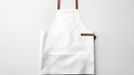 Template for Apron, Empty Leather Aprons, Mockup of Apron, Neat Apron, Design Display for Printing, Three-Dimensional Illustr