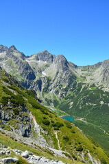 beautiful background of high Tatras, summer sunny weather