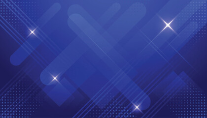 Blue abstract geometric lines futuristic digital high-technology background. Trendy minimal geometry banner. Vector illustration - obrazy, fototapety, plakaty