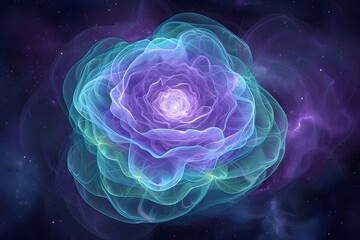 Obraz premium Radiant Ether Sky Abstract