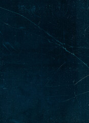 Cracked ice. Worn overlay. Broken glass. White dust scratch texture damaged distressed surface dark blue grunge illustration abstract background.
