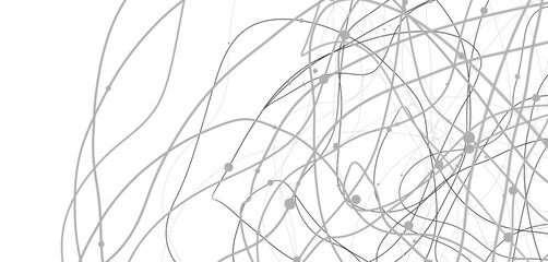 Motion of digital data flow. Communication and technology network concept with moving lines and dots