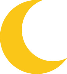 moon basic geometric shapes kids, colorful cute colorful line, flat icon, cartoon characters isolated on transparent background. Education and children game. Geometric primitives vector.