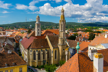 View from the Medieval fire tower in Sopron