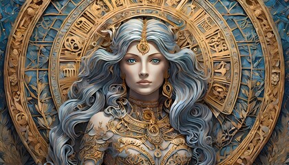 Obraz premium Zodiac Astrology, January to December, Birthday, Capricorn, Aquarius, Pisces, Aries, Taurus, Gemini, Cancer, Leo, Virgo, Libra, Scorpion, Aquarius