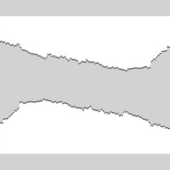 Torn paper rip pieces of sheet edge, note scrap or notebook pages, vector backgrounds. Notepad torn paper for message note, page or banner and cardboard blank ripped piece strips in eps 10.