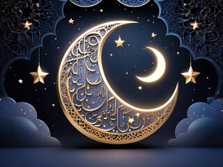 Ramadan kareem islamic greeting background