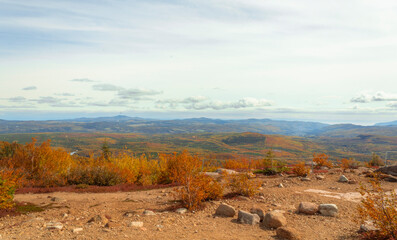 autumn landscape in the mountains