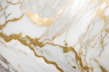 Abstract Background. Gold And White Marble.