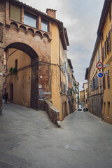 Obraz premium Street in Siena, Italy