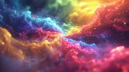 A Mesmerizing 3D Abstract Multicolor Visualization background, abstract background, colorful background, multicolor background, smoke colorful background