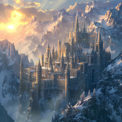 Enchanted Kingdom: Majestic Castle  - obrazy, fototapety, plakaty