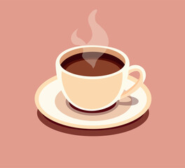Obraz premium cup of Tea vector illustration