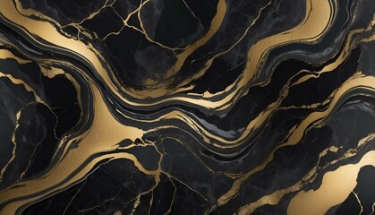 black and gold marble background