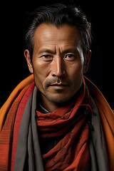 Fototapeta premium close up portrait of asian man