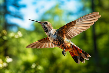 Fototapeta premium flying hummingbird