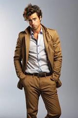 Fototapeta premium photo of a man standing in full height