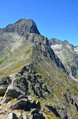 landscape in the mountains, panoramic tatra hight view