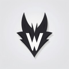 graphic logo letter W logo vector