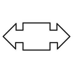 Three-way, two-way or one -way inward or outward pointing mini arrows. A symbol made from a trio of small black arrow shapes. Isolated on a white background.