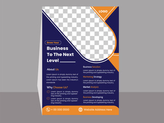 modern editable business corporate flyer mailer leaflet template 
