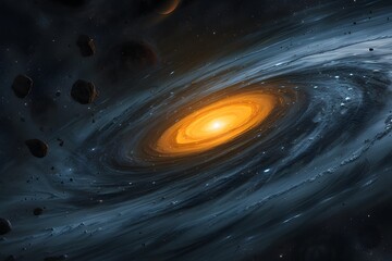 Abstract Galactic Infinity Wallpaper