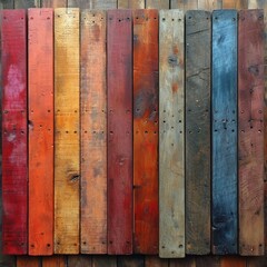 a group of wood planks