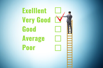 Opinion assessment concept with various options