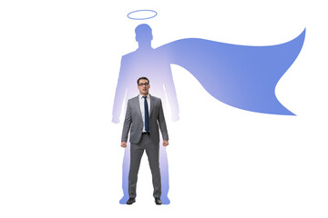 Businessman in the alter ego concept
