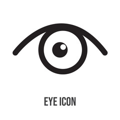 Eye icon set illustration. Eye sign and symbol. Look and Vision icon. Black colour isolated in white background used in web .