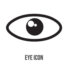Eye icon set illustration. Eye sign and symbol. Look and Vision icon. Black colour isolated in white background used in web .