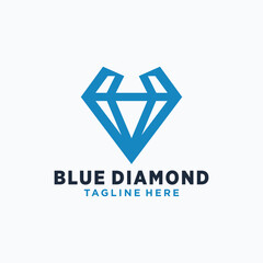 Naklejka premium Vector diamond vector logo icon design template