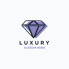 Vector diamond vector logo icon design template