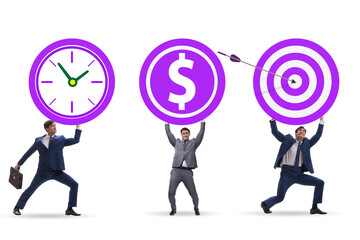 Time is money concept with aims
