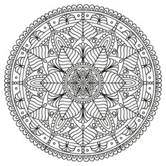 Mandala. Coloring book for adults and children.