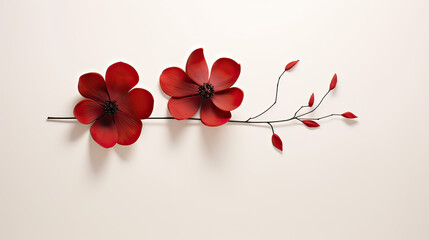 Modern Minimalist Love Flower Artistry Background Ai Generative