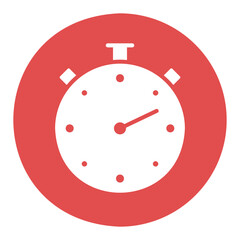 Stopwatch or stop watch timer vector solid icon