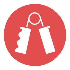 Hand grip vector solid icon. Fitness and gym symbol