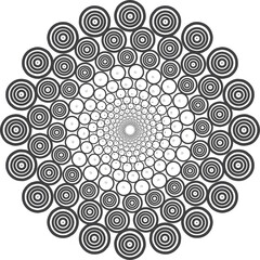 Mandala universal constructor set. gradient vector seamless pattern, corner frame elements and design template for postcards, banners and decor. Indian