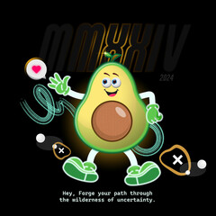 Unusual Pear Tee Illustration