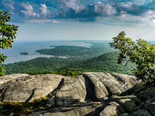 Views at Camden Hills State Park, Camden, Maine in Summer