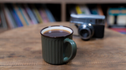 Coffee break while working on the scale
