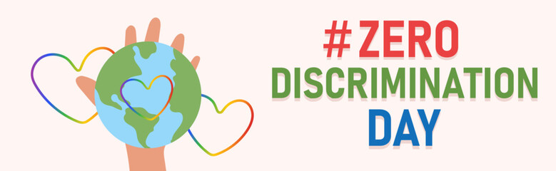 Zero Discrimination Day, held on 1 March. Poster design.